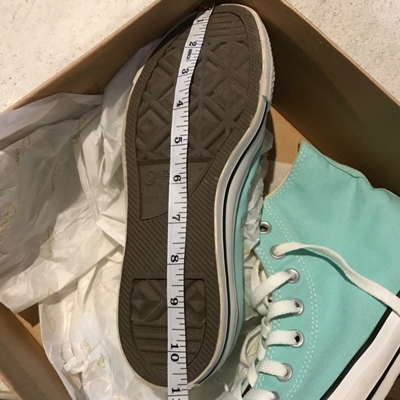 Y2K Converse Chuck Taylor All Star Mint Green High Tops Women's 9 - Picture 11 of 11
